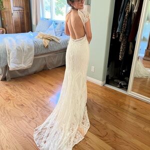 Rue De Seine Ivory Lace Wedding Dress
